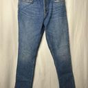 ANINE BING  Sonya Button Up Straight Leg Jeans Size 32 High Rise Photo 2