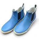 Only Joules Rainboots Blue Ankle Boots Sneaker Pull On Tab  Worn Once Size 6 Photo 2