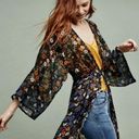 Anthropologie Floreat  Primrose Floral front fasten Kimono Photo 4