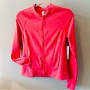 Yogalicious  LUX Sun Kissed Coral Zip Jacket Medium NWT Photo 1