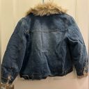 kc collections Vintage 2000s Faux Fur Denim Jacket w Warm Lining Photo 3