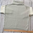 Loft Cableknit Colorblock Turtleneck Sweater in Neutral Colors Sz L Like New Photo 2