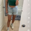 ZARA High Waisted Denim Shorts Photo 4