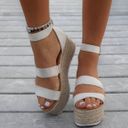 Nude Micro Suede Espadrille Tan Size 8.5 Photo 1