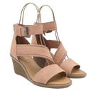 Dolcetta  Delia Blush Pink Faux Suede Strappy Ankle Wrap Wedge Women’s Size 6 Photo 6