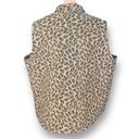 Coldwater Creek Vintage  Vest Tan Brown Leopard Animal Print Button Front Plus 2X Photo 5