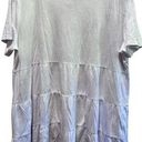 Marine layer  Lavender Marbled Short Sleeve Tiered T Shirt Size Large Photo 0