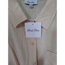 Petal NWT  Dew Button Up 1 Piece Skort Jumpsuit Linen Blend Size XL Photo 3