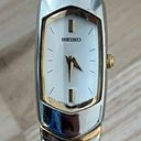 Seiko  Rare Vintage Ladies Watch Curved Crystal White Dial Two-Tone Bracelet Photo 1