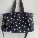 Alice + Olivia Black Daisy Print Weekend Duffel Bag By Stacey Bendet Carry On Photo 3