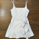 Princess Polly  Cottage Hill light blue wrap mini dress size 6 Photo 5