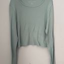 American Eagle Outfitters Green Crop Top Photo 0