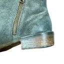 ALLSAINTS  Yuree Mid Double Zip Distressed Suede Boot Bootie in Dark Gray sz:38/8 Photo 13