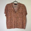 Daytrip  from Buckle Leopard Print Pink Button Up Short Sleeve Shirt Photo 1