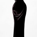 Vintage Brown Velvet Beaded Mesh Maxi Bodycon Formal Prom Dress Size L/XL Photo 0