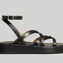 Madewell NEW  The Sabina Flatform Sandal Leather Black Size 9.5 Photo 1