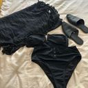 Xhilaration Bandeau High Waisted Bikini Set Photo 0