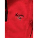 NFL Team Apparel Women's Tampa Bay Buccaneers Jacket Size Small & Medium Fleece Red 1/4 Zip EUC Photo 1