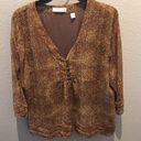 Coldwater Creek  brown blouse Photo 0