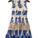 Alexis  Dress Women's XS Farah Blue Floral embroidery & crochet Photo 3