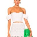 STAUD Revolve* Bouvier Crop Top in White, Size S New w/Tag Retail $245 SOLD OUT! Photo 0