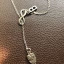 infinity symbol owl & initial “B” charm slider 750 chain necklace Photo 4