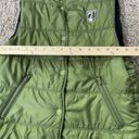 American Eagle  Snap Button Insulated Puffer Vest Women's M Green Pockets Winter Photo 5