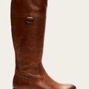 Frye  Riding Boots Womens 8.5 M Brown Leather Side Zipper Knee High Round Toe S24 Photo 0