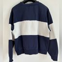 Under Armour Women's Blue and White Stripe Crewneck Sweatshirt Size 2XL Photo 1