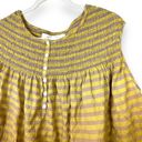 Free People  We the Free Little Bit of Something Ombre Brown Smocked Babydoll Top Photo 3