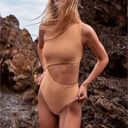 Beach Riot  Celine Ribbed One Shoulder Cut Out One Piece Asymmetrical Swimsuit XS Photo 10