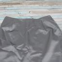 Tahari  Shiny Straight Silver Skirt Photo 1