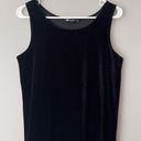 DKNY  Women's Black Velvet Scoop Neck Sleeveless Tank Top Size S Photo 0