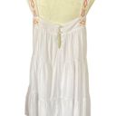 Blue Rain women's medium fully lined white tribal embroidered flowy summer dress Photo 2