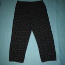 Vintage Blue 𝅺FOUNDED 1989 - black pull on with ditzy flower print pants size L Photo 0