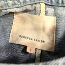 Rebecca Taylor  Denim Moto Jacket Women's 2 Photo 5