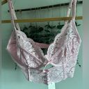 For Love & Lemons  for Victoria Secret Creamsicle Pale pink Lace Underwire Bra Photo 6