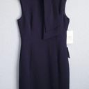 Harper ‎ Rose Tie Neck Sheath Black Dress Photo 0