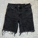 Free People We The  Black Avery cut off jean shorts walking Bermuda Size 27 Photo 3