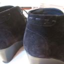 Via Spiga  Fedora Black Suede Booties - Sz 8 Photo 4