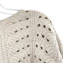 The Moon  & Madison Cropped Cable Knit Oversized Cardigan Sweater Photo 9