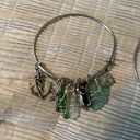 The Moon 5 silver Expandable Bangles.Sea glass,heart,I love you to  &‎ back Photo 0