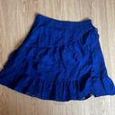 Sugar and L!ps NWT Blue Floral Ruffle Skirt Photo 4