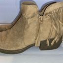 American Eagle  Fringe Ankle Booties Boots Zippered Shoes Size 8 or 40 Tassel Photo 6