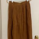 A New Day Orange Pleated Skirt Photo 1