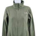 The North Face  Fleece Jacket Zip Up Coat Sage Green Women's Small Photo 4