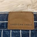 American Eagle Mom Jean high rise striped cotton denim jeans 12 Photo 5