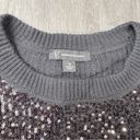 INC  Black Sleeveless Sequin Sweater Vest M Photo 2