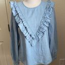 C’EST TOI  V-Neck Ruffle Front Top | NWOT Photo 0