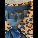 Lafayette 148  Jean jacket with calf leopard collar Photo 1